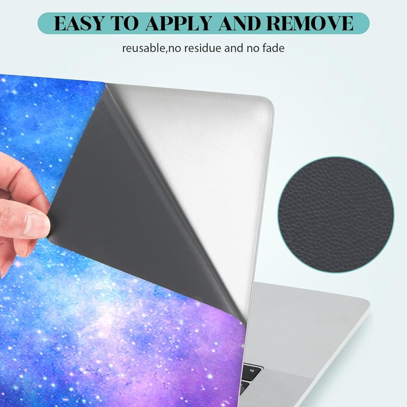 Lauspuck Laptop Skin Sticker Decal, 12" 13" 13.3" 14" 15" 15.4" 15.6 inch Personalized Universal Vinyl Notebook Skin Sticker Cover Art Protector Decal with Free 2 Wrist Pads, Nebula Galaxy - Image 4